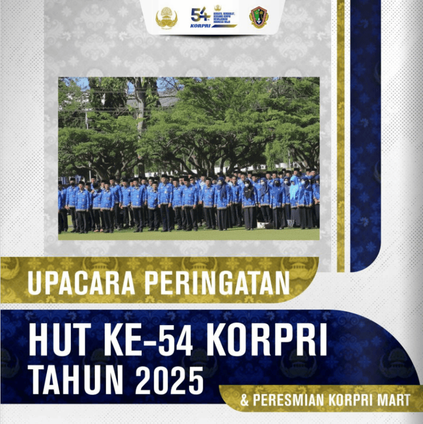 Upacara Peringatan HUT Ke-54 KORPRI Tahun 2025
