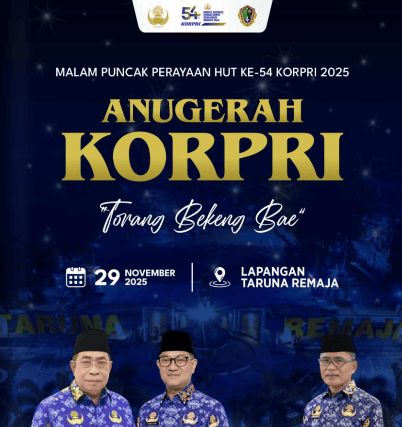 Malam Puncak Perayaan HUT Ke-54 KORPRI 2025 (Anugerah KORPRI)